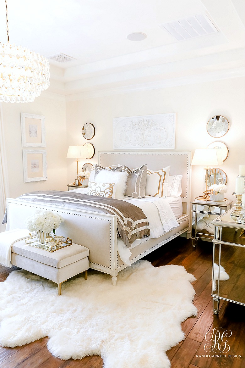 Luxurious Silver And Gold Fall Bedroom Randi Garrett Design