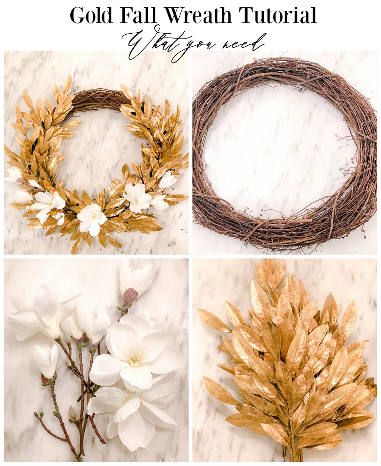 Gold Fall Wreath Tutorial