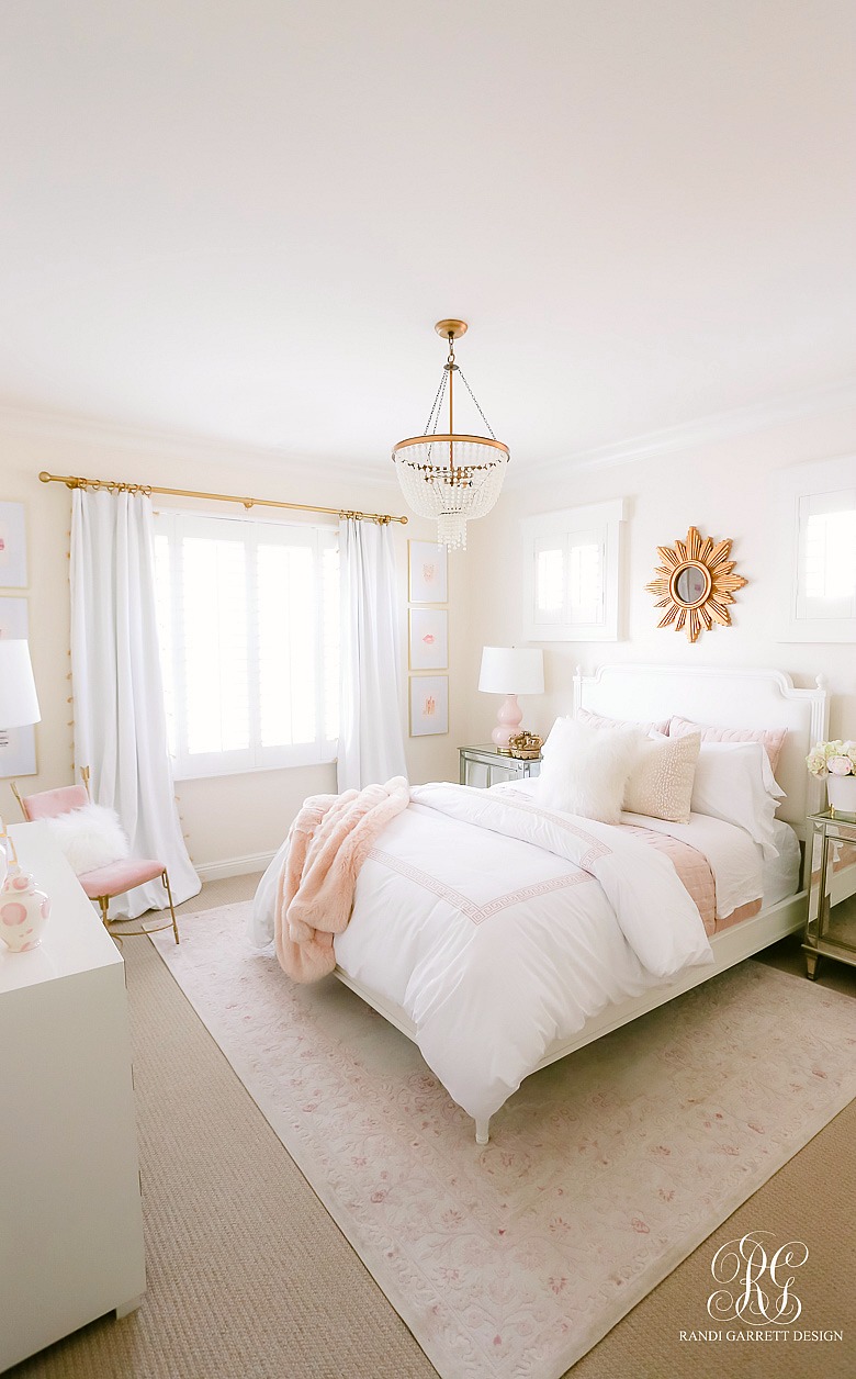 glam pink bedroom