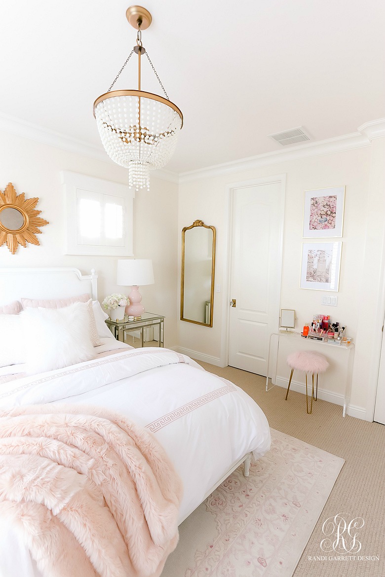 glam pink bedroom - teen room