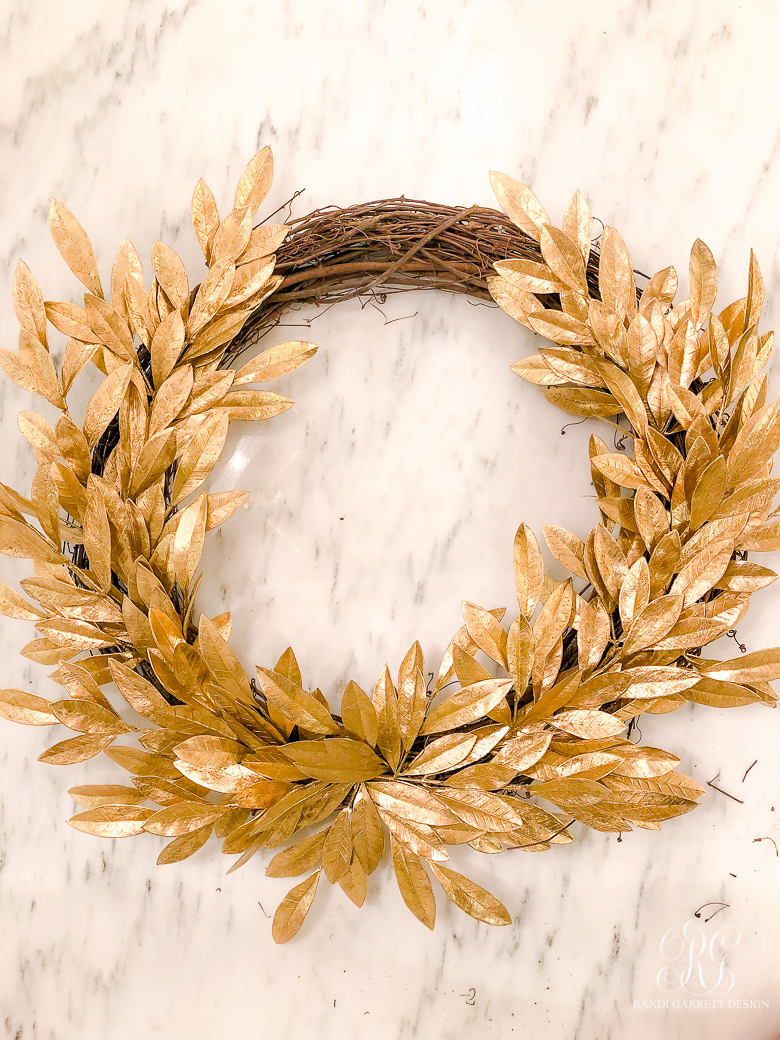 Gold Fall Wreath Tutorial