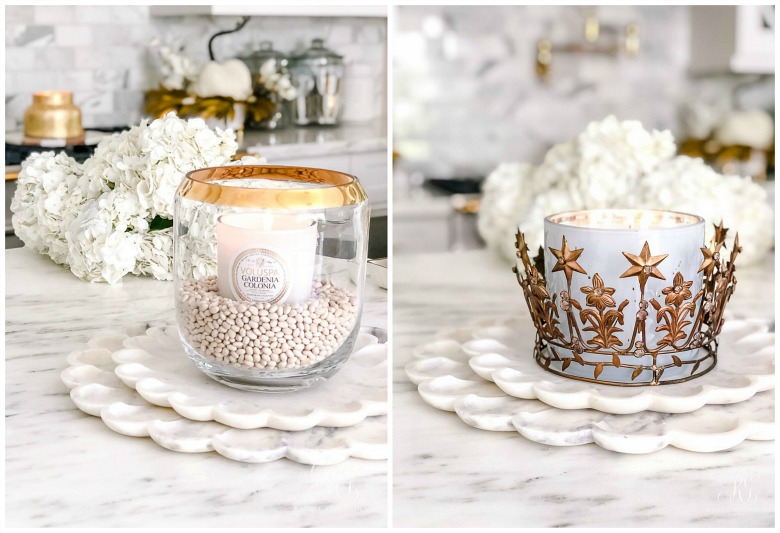 fall candle styling