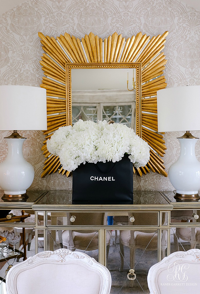 6 Ways to Display Chanel Logo in your Decor  Chanel decor Stainless steel  table Steel table