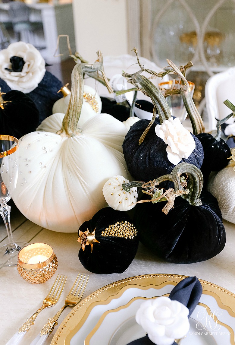 Chanel Inspired Glam Halloween Table