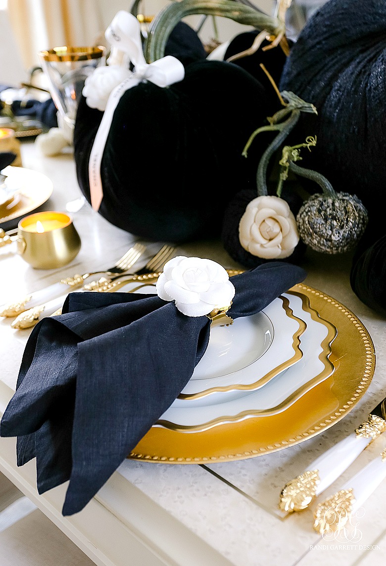 Chanel Inspired Glam Halloween Table