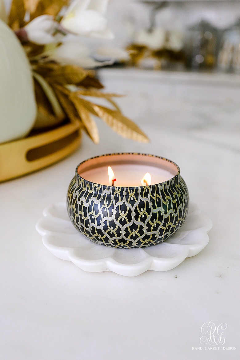 leopard candle