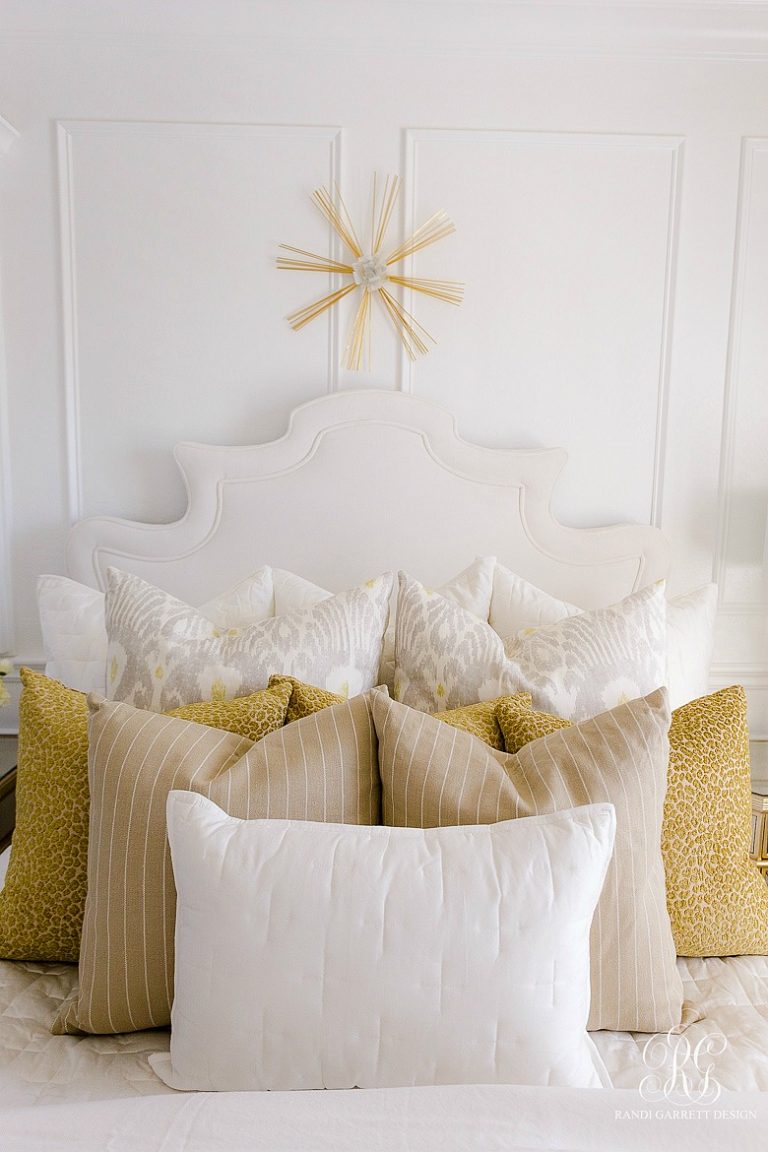 7 Ways to Style Pillows on Your Bed Randi Garrett Design