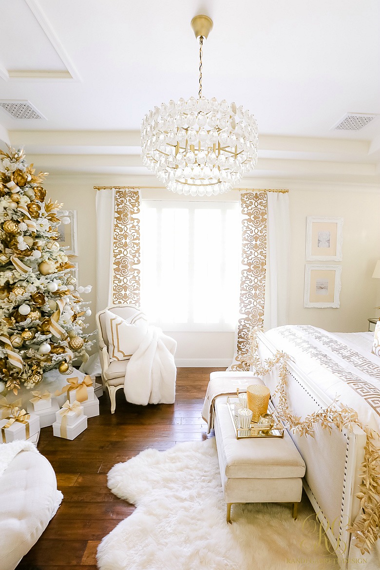 beautiful christmas bedroom 