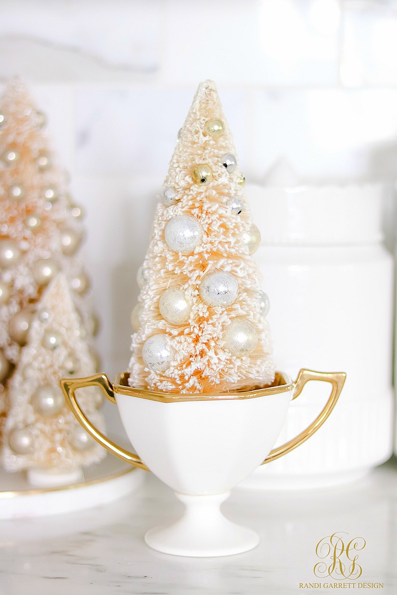 white gold christmas decor