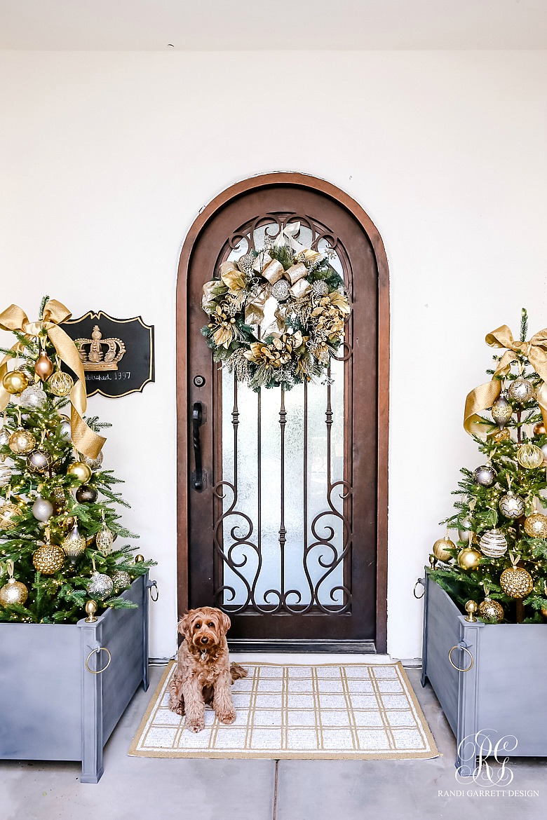 elegant christmas porch