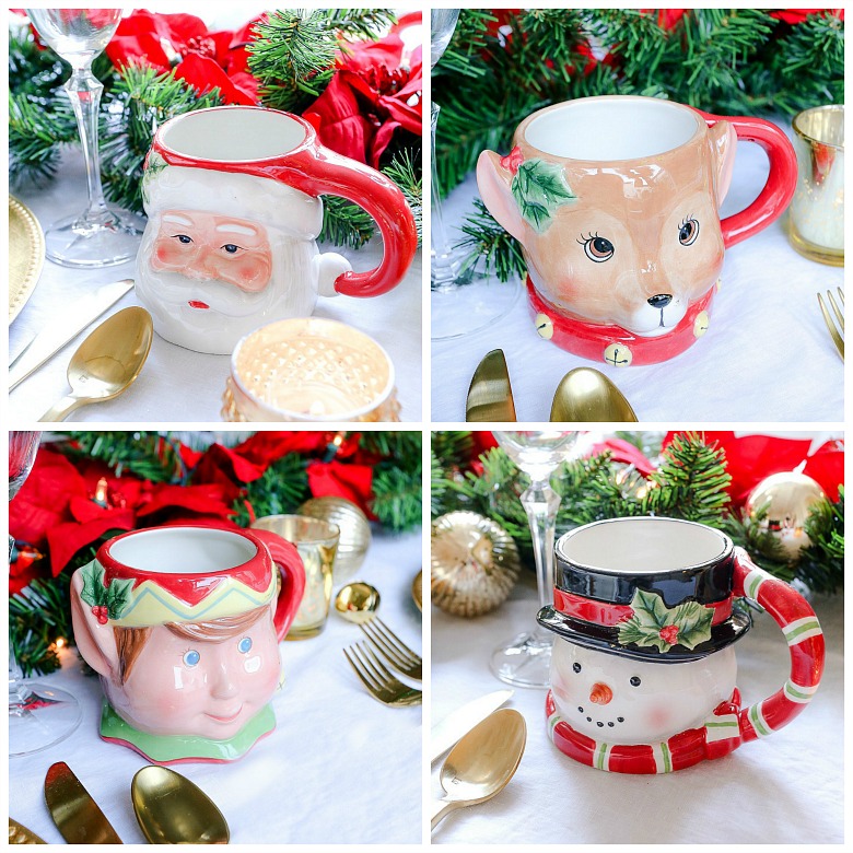 Christmas hot chocolate mugs