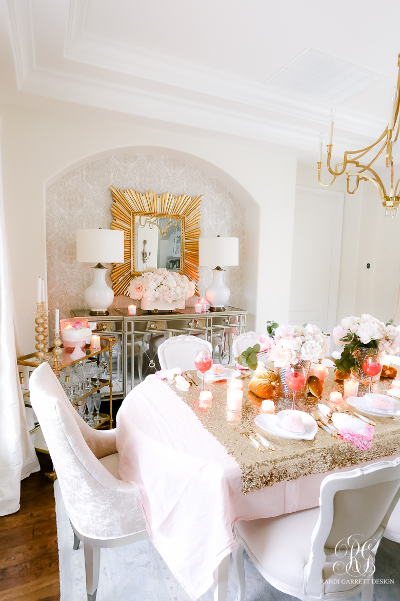 Chic Galentine's Day Table for Valentine's Day - Randi Garrett Design