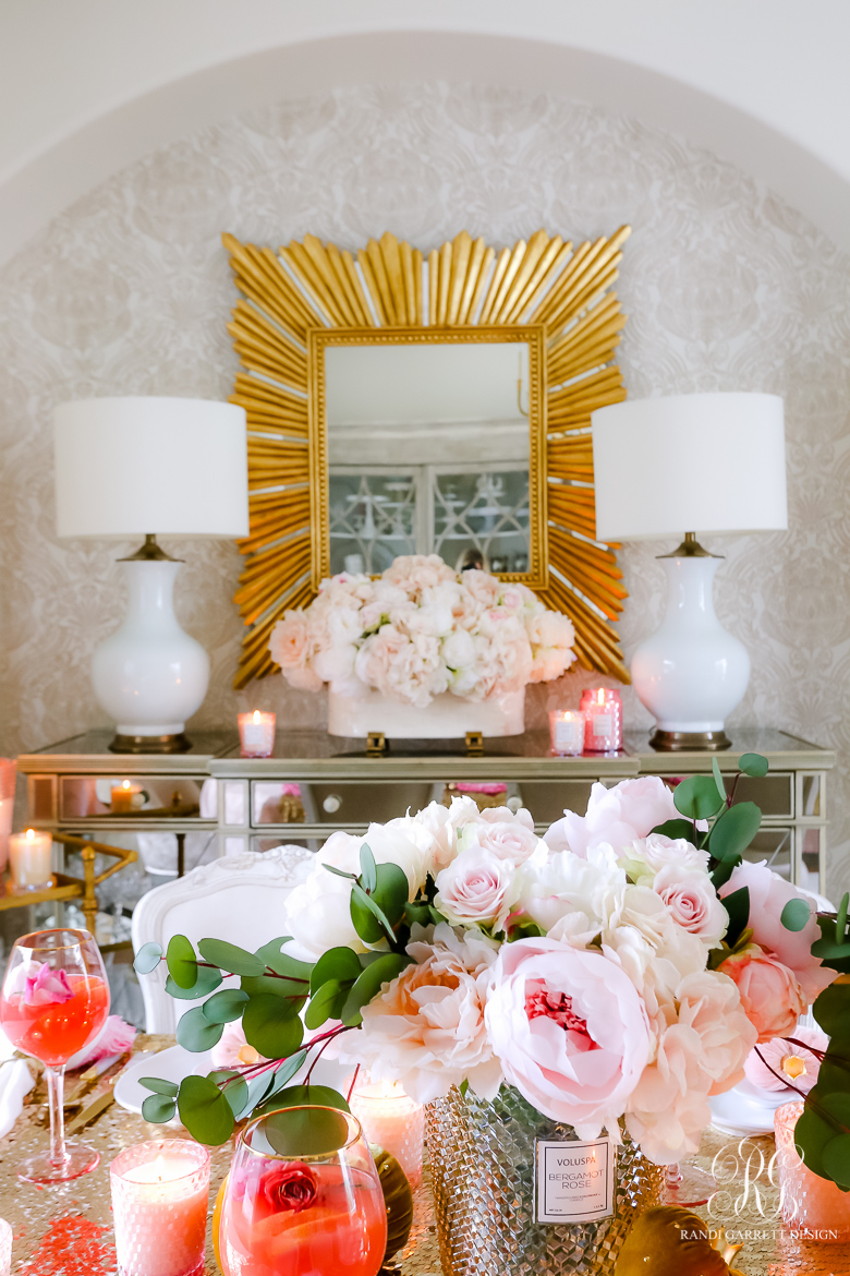 Chic Galentine's Day Table for Valentine's Day - Randi Garrett Design