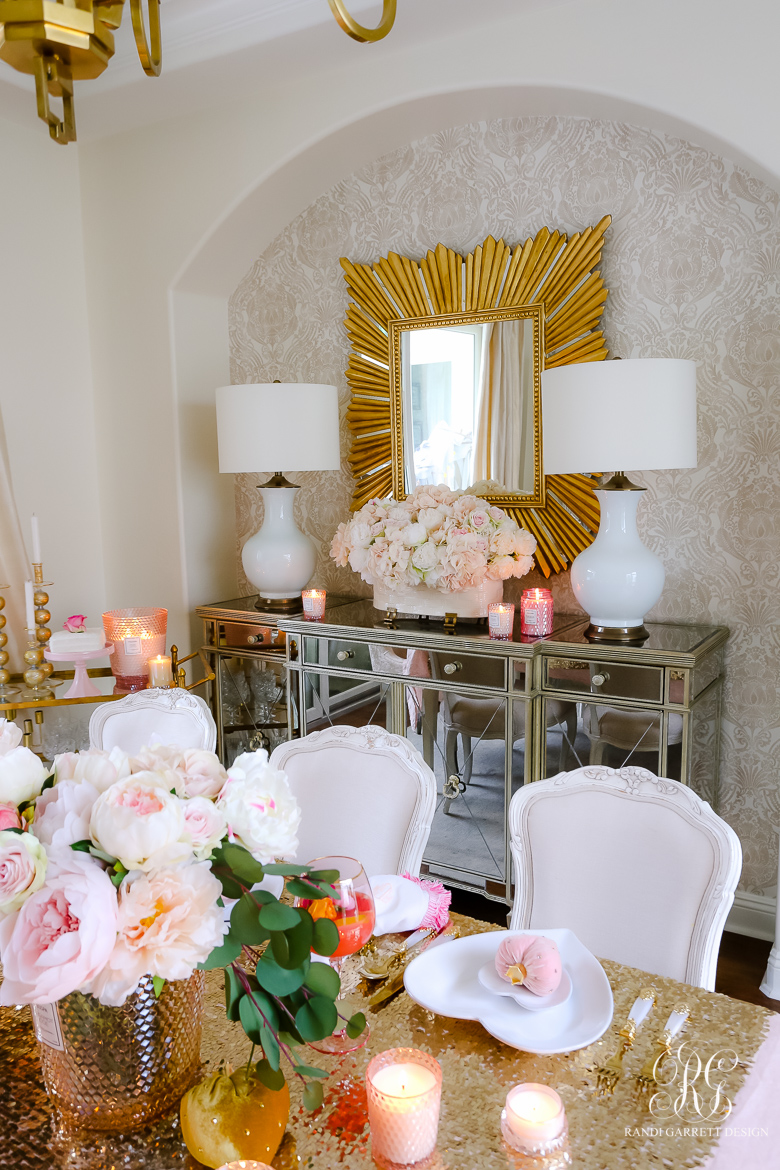 Pink Peony Valentine's Day Table