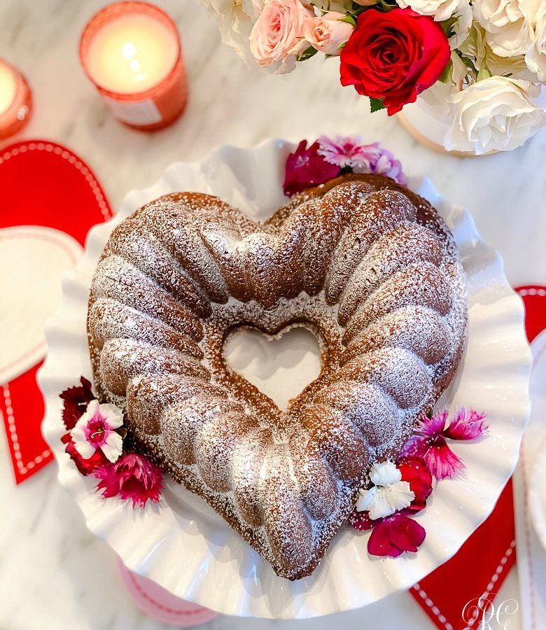 Heart Pound Cake Recipe - Randi Garrett Design