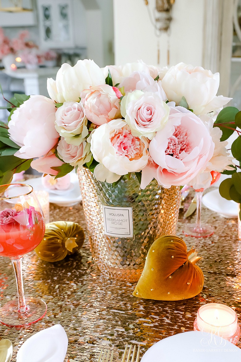 pink peony arrangement