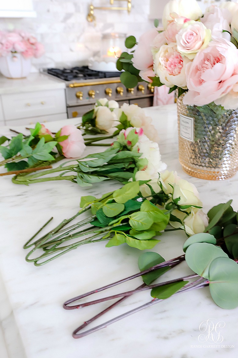 How to Make Simple Valentine's Day Faux Floral Arrangements