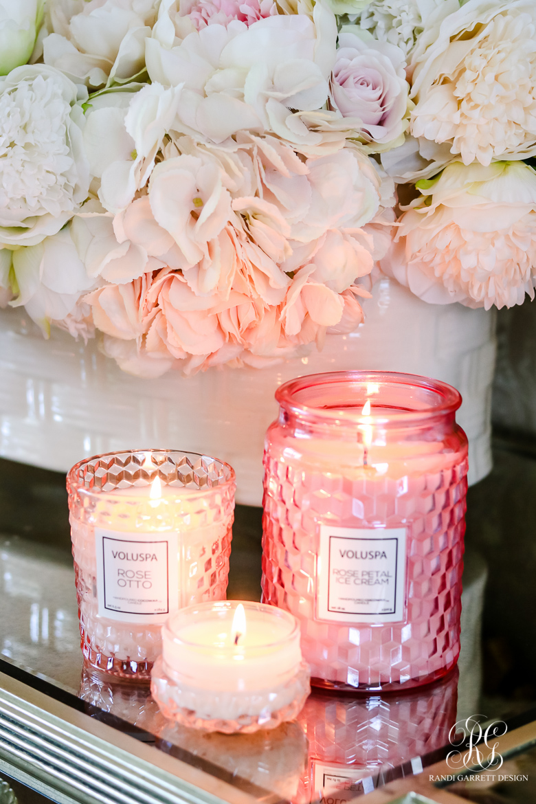 pink candles 