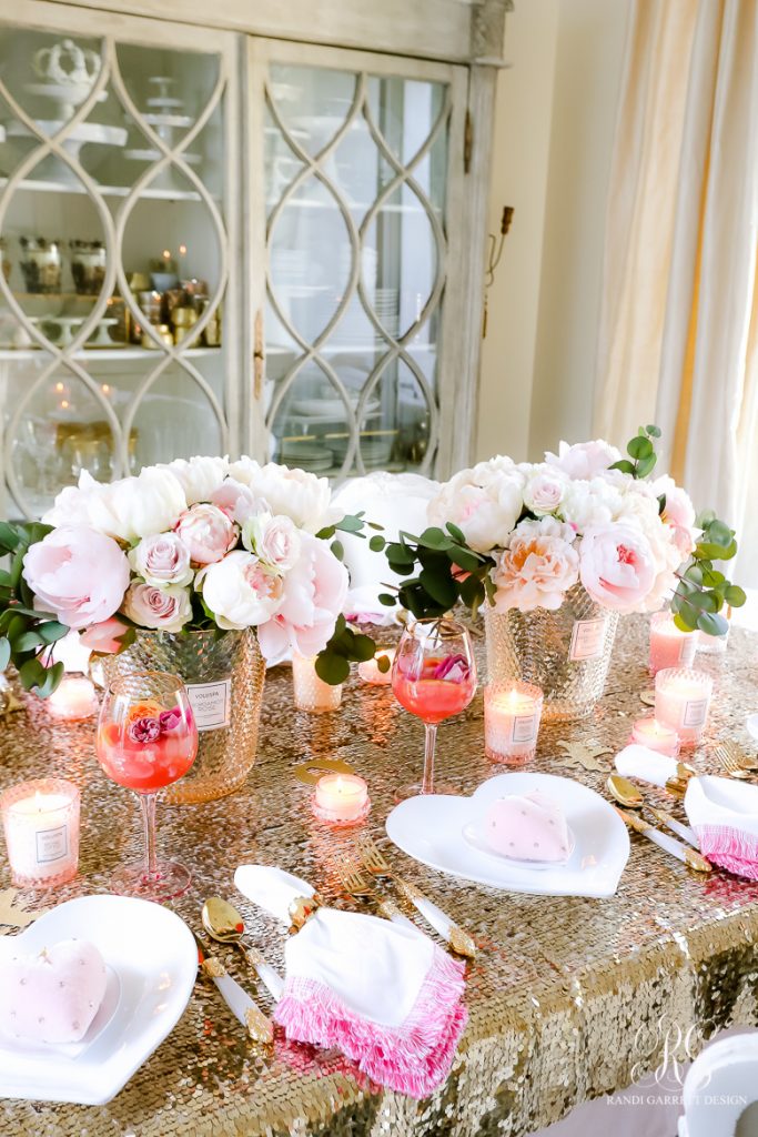 Pink Peony Valentine's Day Table - Randi Garrett Design