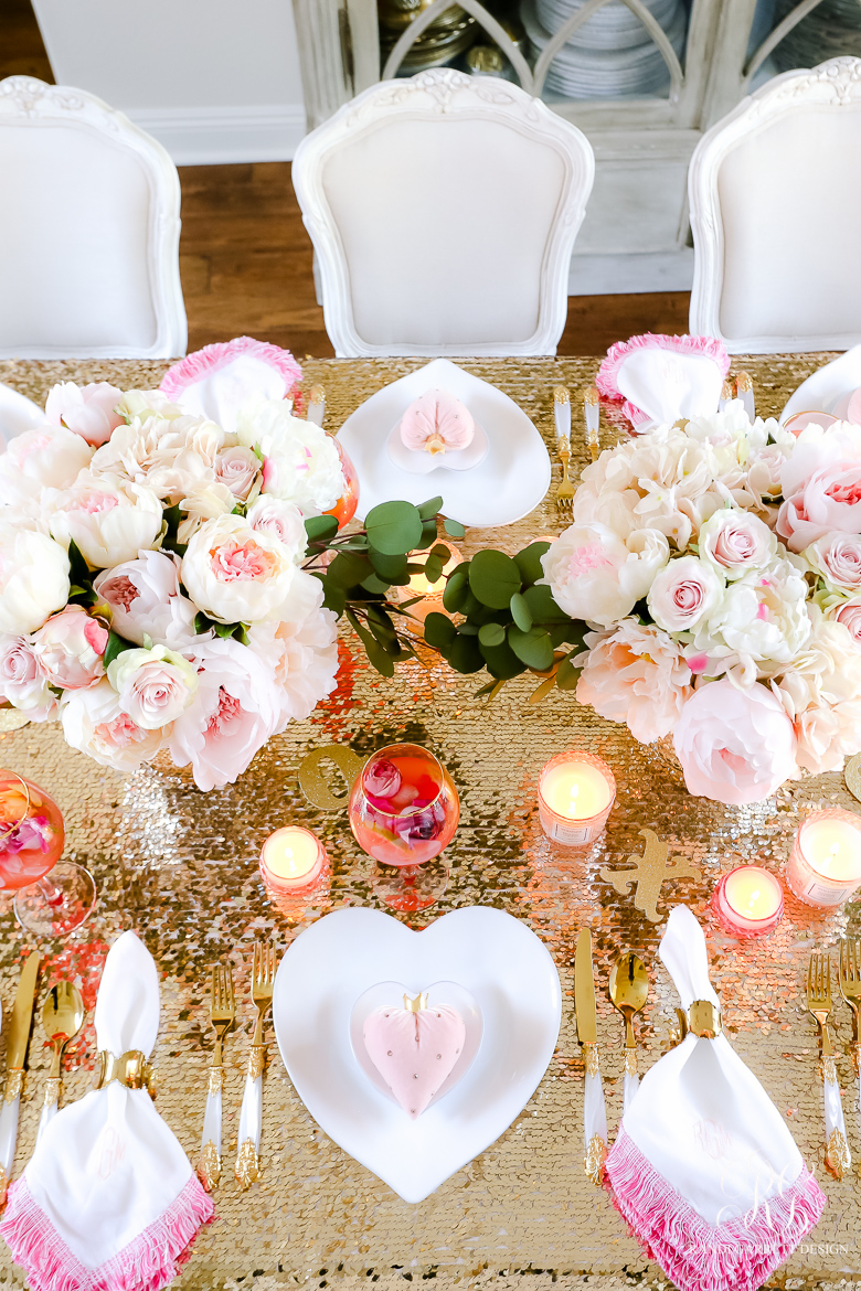 Pink Peony Valentine's Day Table