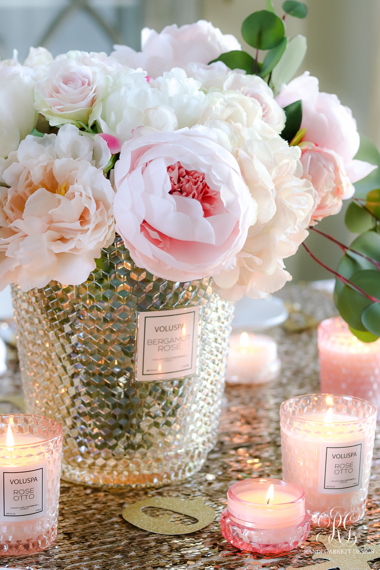 pink peony arrangement 