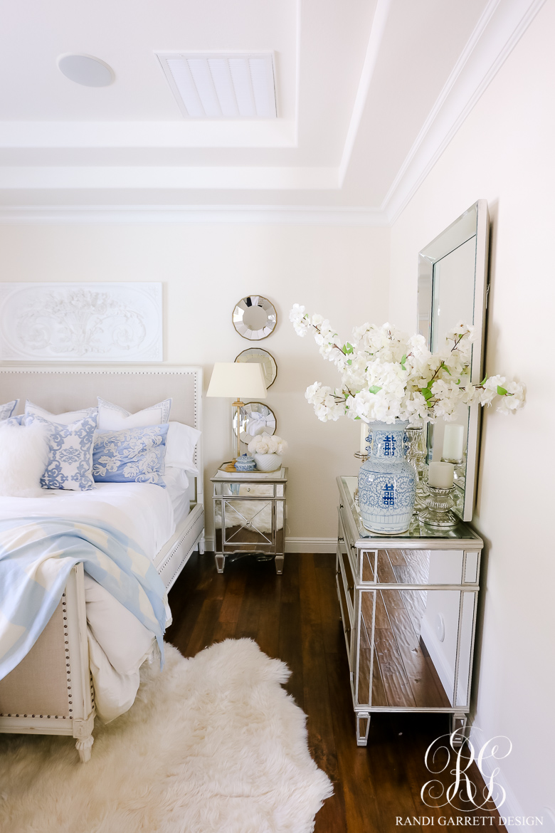 glam spring bedroom