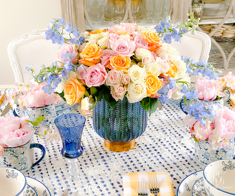 Cheery Spring Table spring flower arrangement