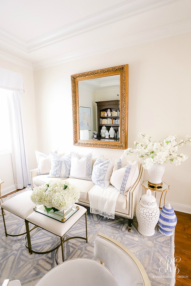 white cherry blossom arrangement