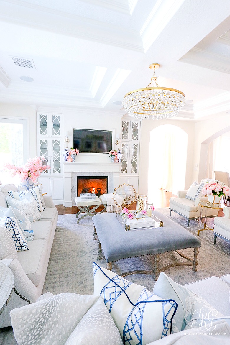 elegant spring family room