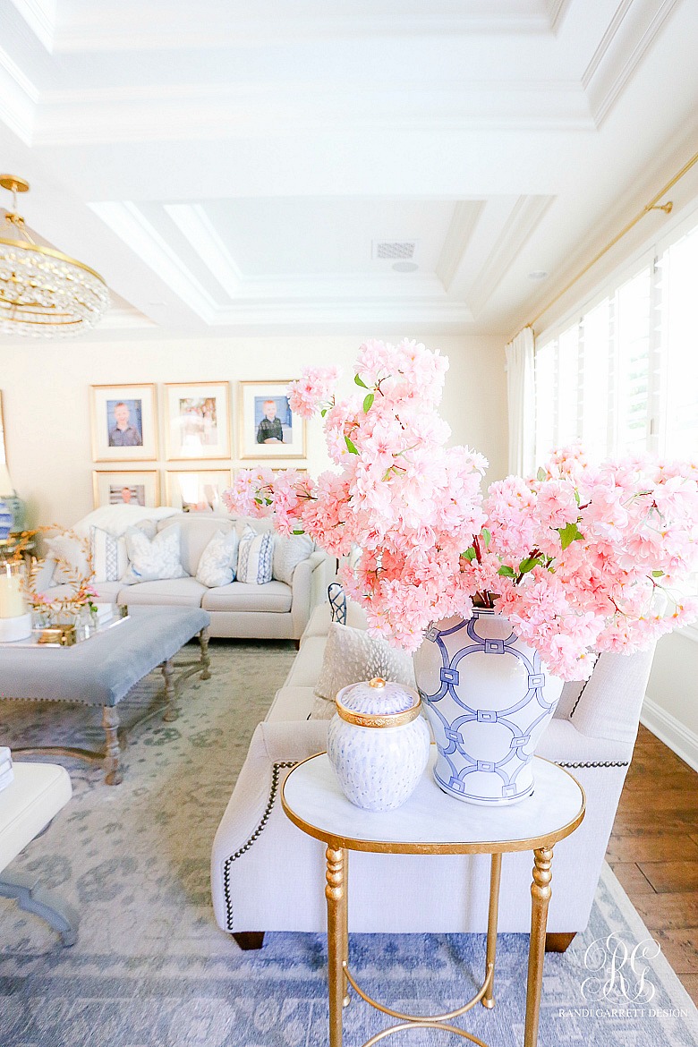 pink cherry blossoms arrangement 