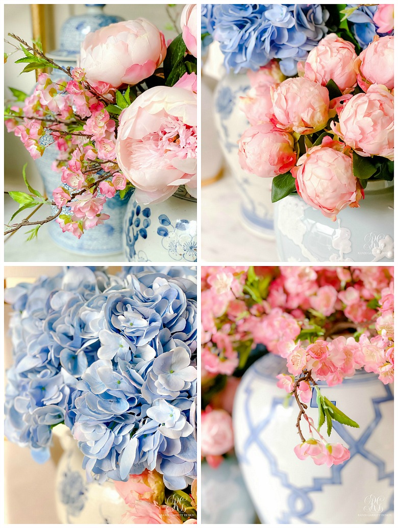 Simple Spring Faux Floral Arrangements