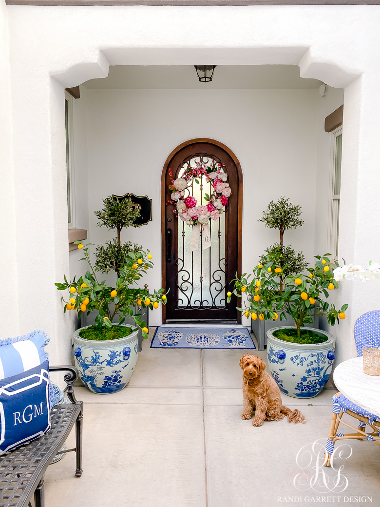 Vibrant Spring Porch + Outdoor Decor