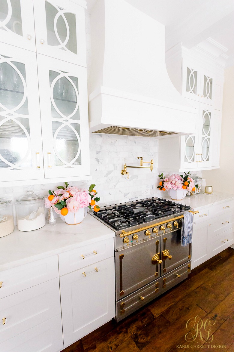 la cornue range traditional white kitchen