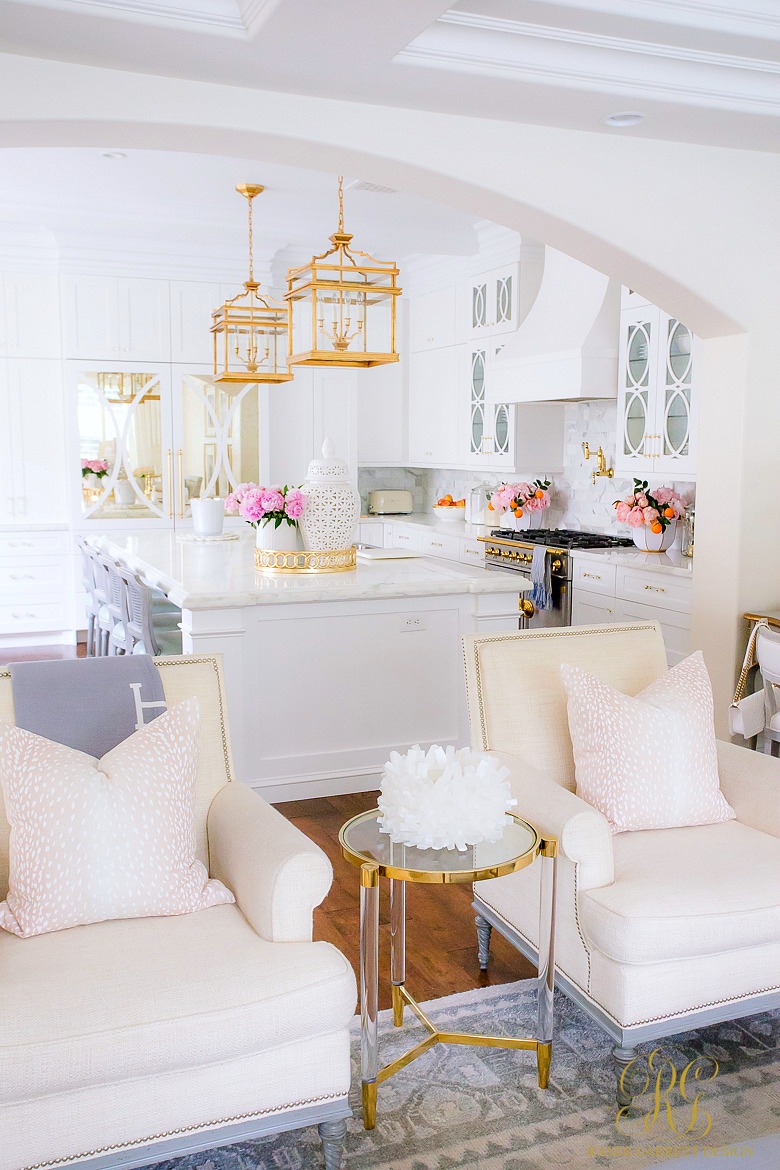 gorgeous white kitchen mullion cabinets