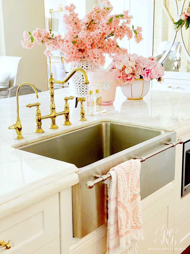 stainless steel sink brass faucet