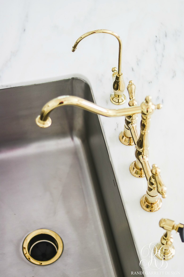 stainless steel sink brass faucet