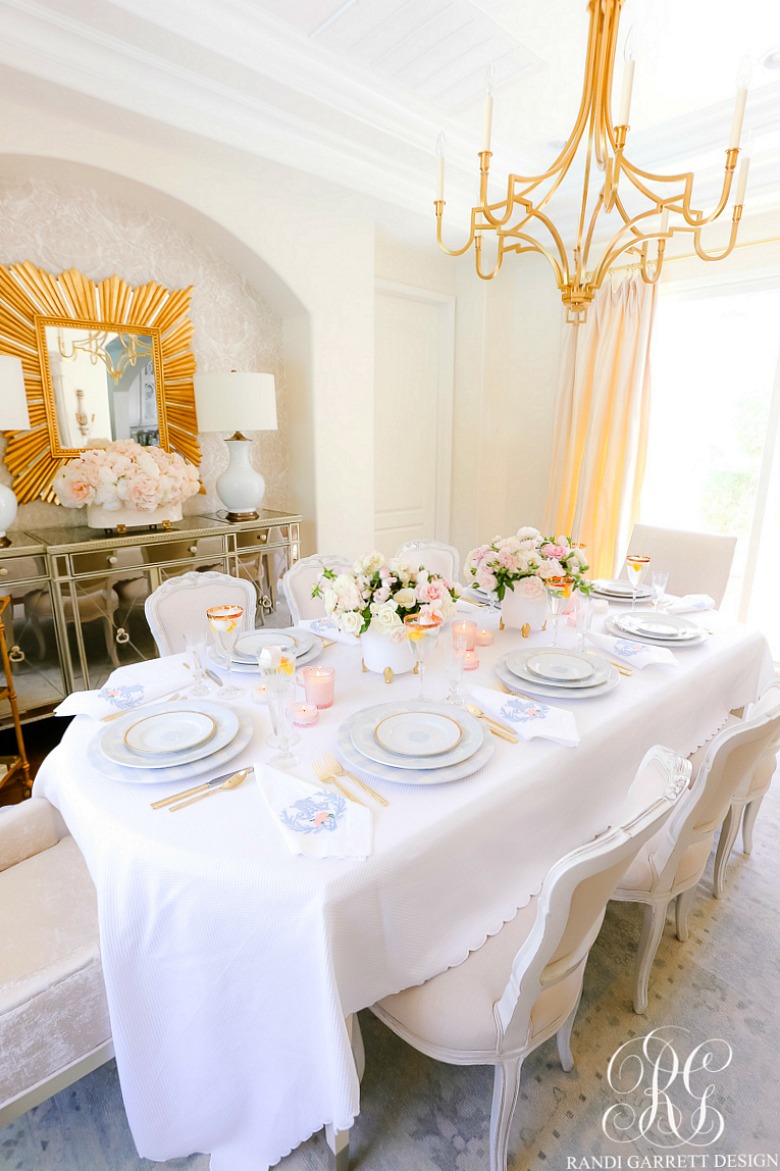 beautiful dining room mothers day table