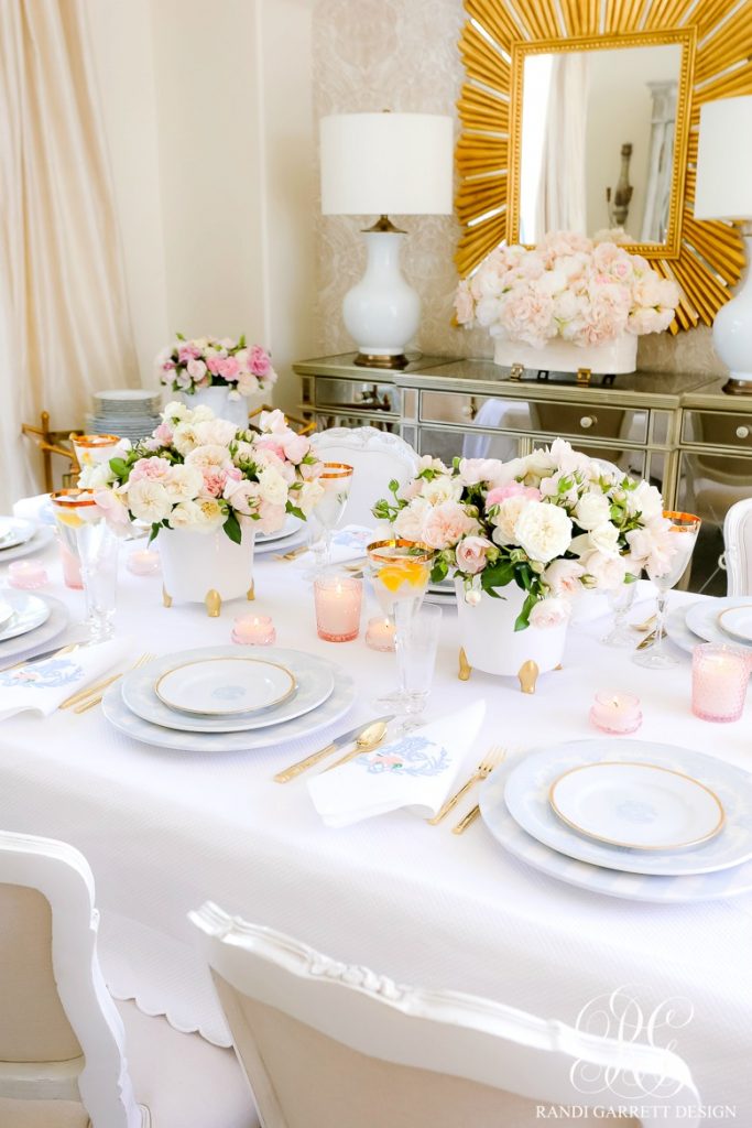 Pink and Blue Mother's Day Table - Randi Garrett Design