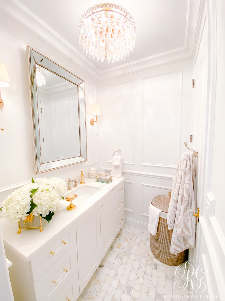 gorgeous white marble bathroom