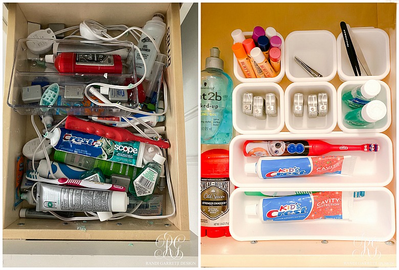 Easy Bathroom Organizing Projects - Randi Garrett Design