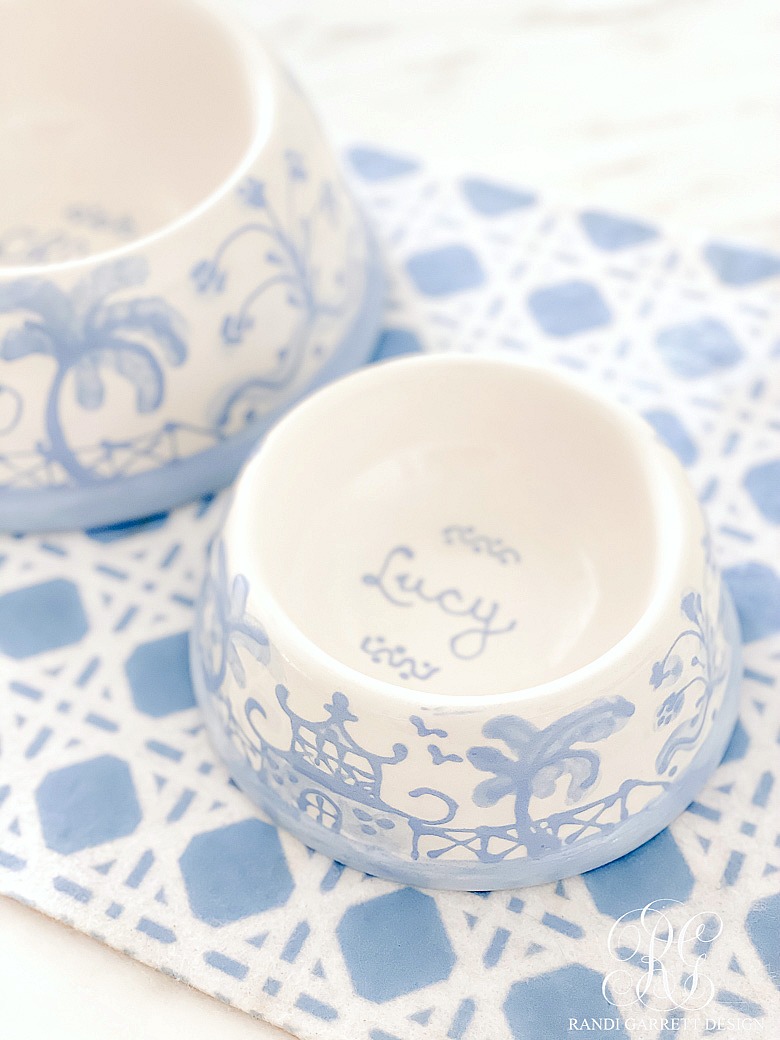 Chinoiserie Pet Bowls