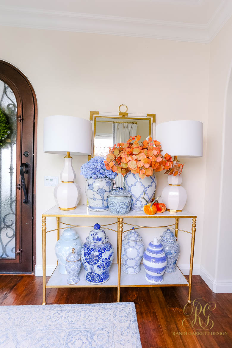 Fall Home Tour - Entry and Office fall styling tips