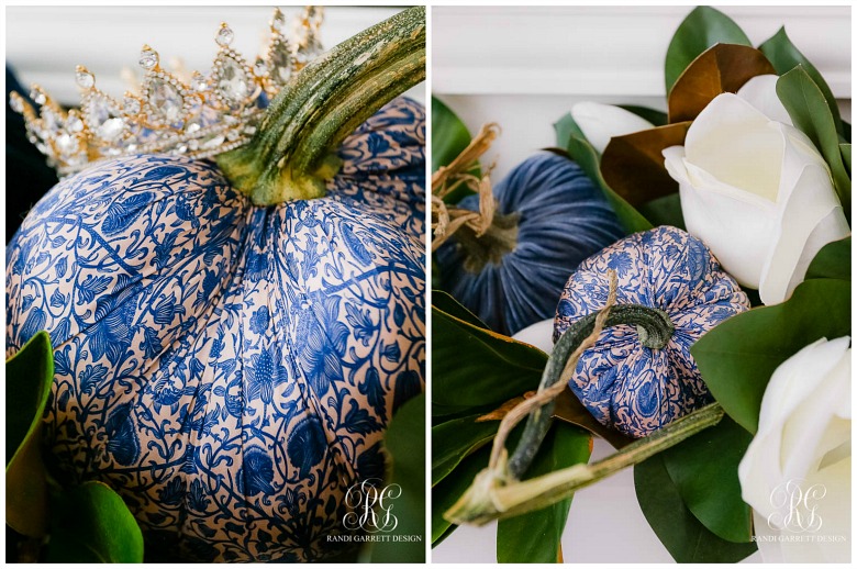 chinoiserie pumpkins fall decor