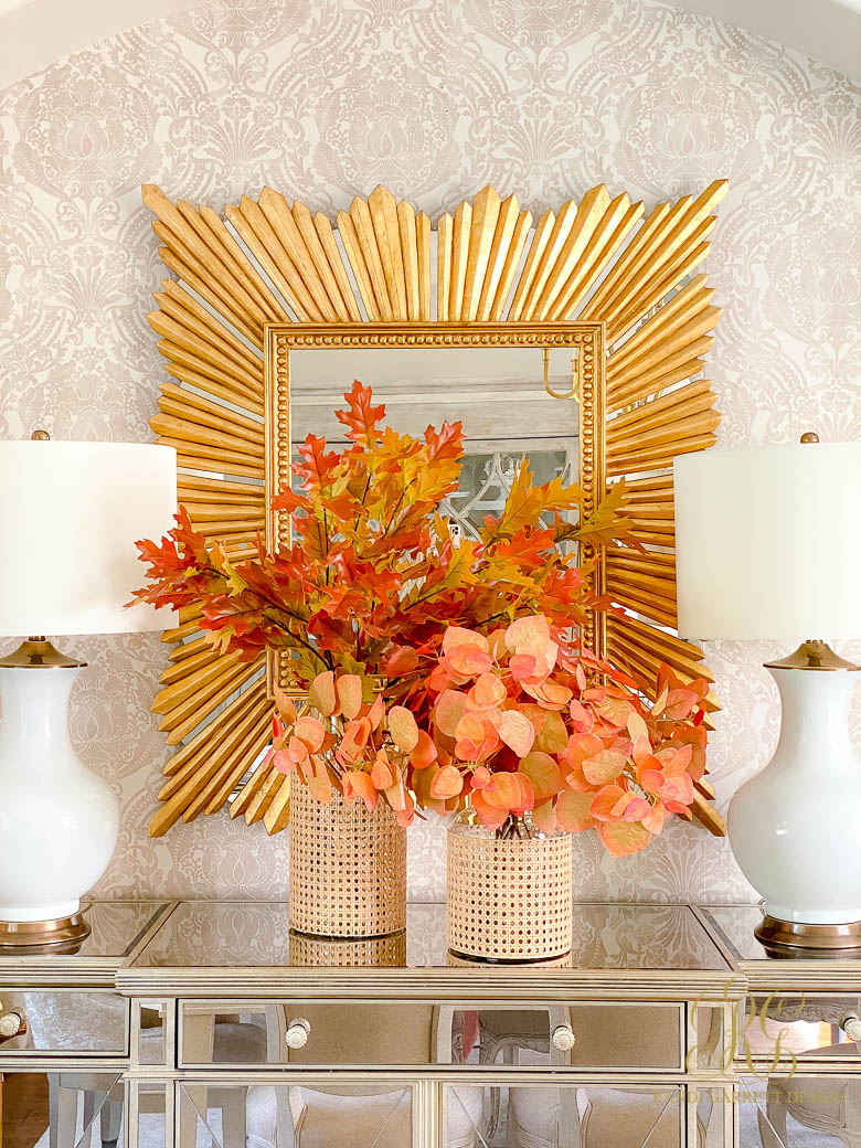 Orange Butterfly Fall Table