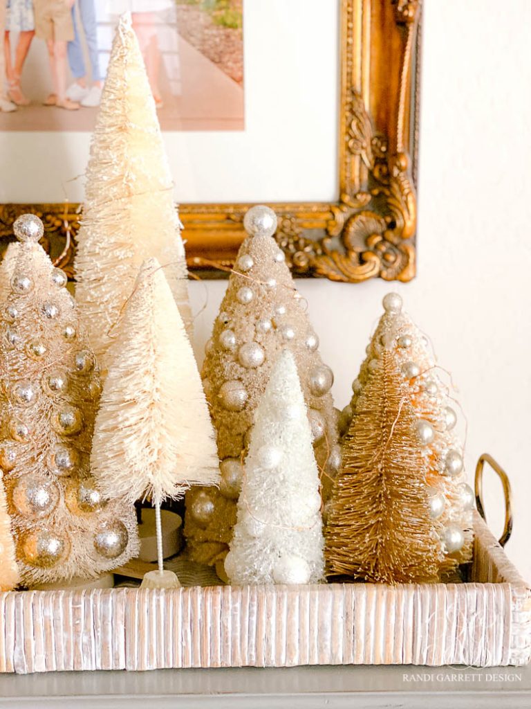 Blue White and Gold Christmas Home Tour - Randi Garrett Design