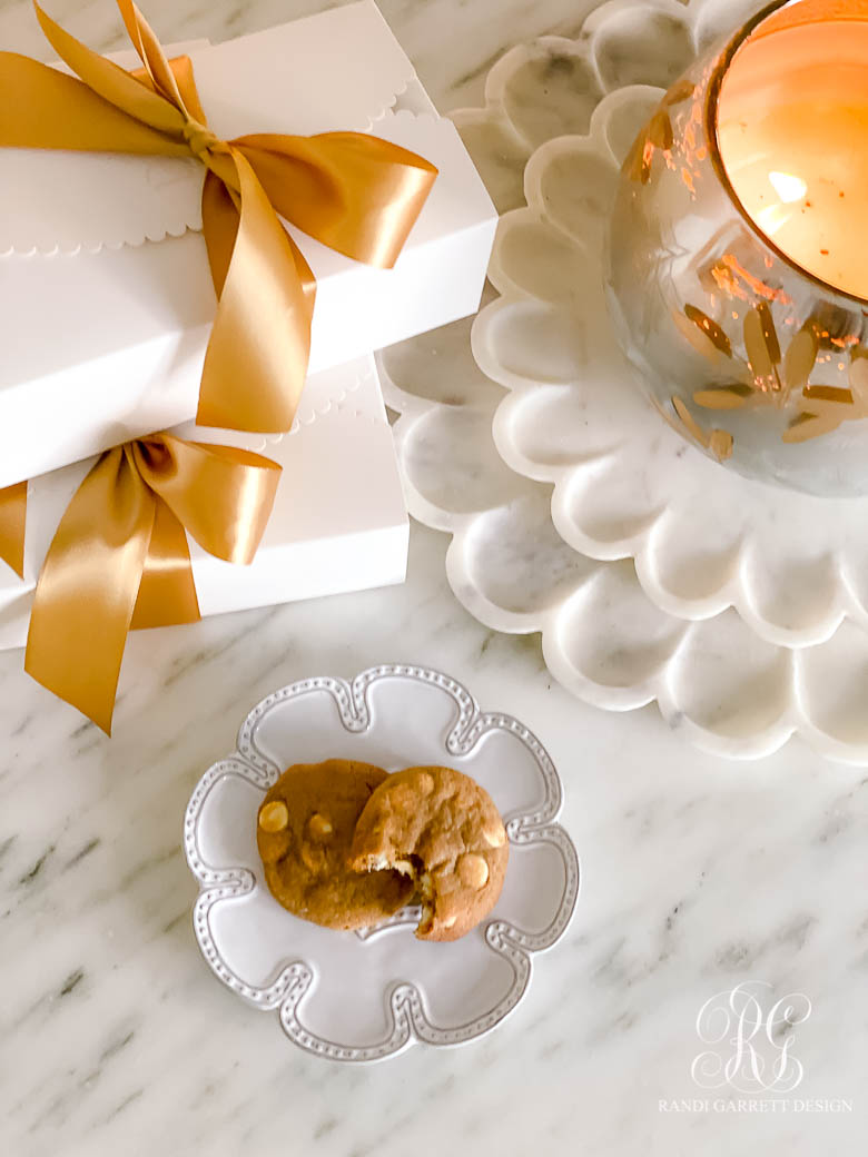 Orange Gingerbread White Chocolate Chip Cookies