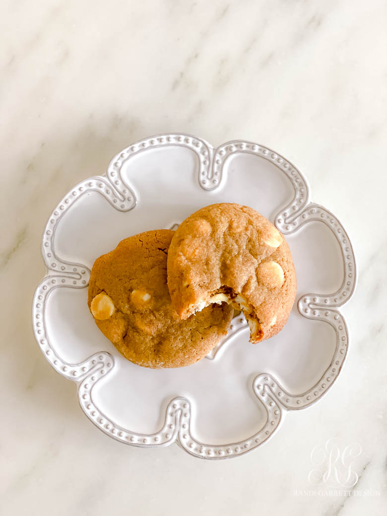 Orange Gingerbread White Chocolate Chip Cookies