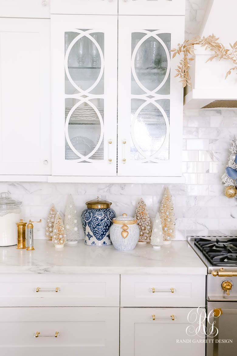 Blue White and Gold Christmas Home Tour