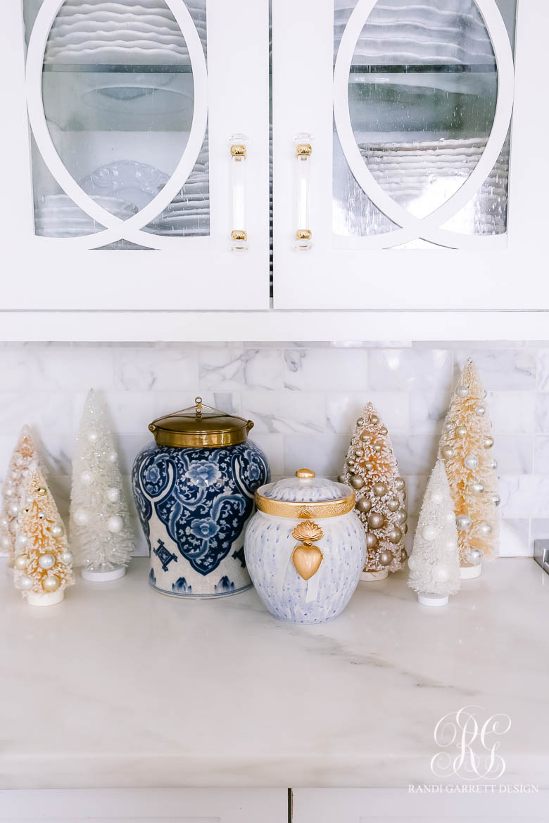 Blue White and Gold Christmas Home Tour