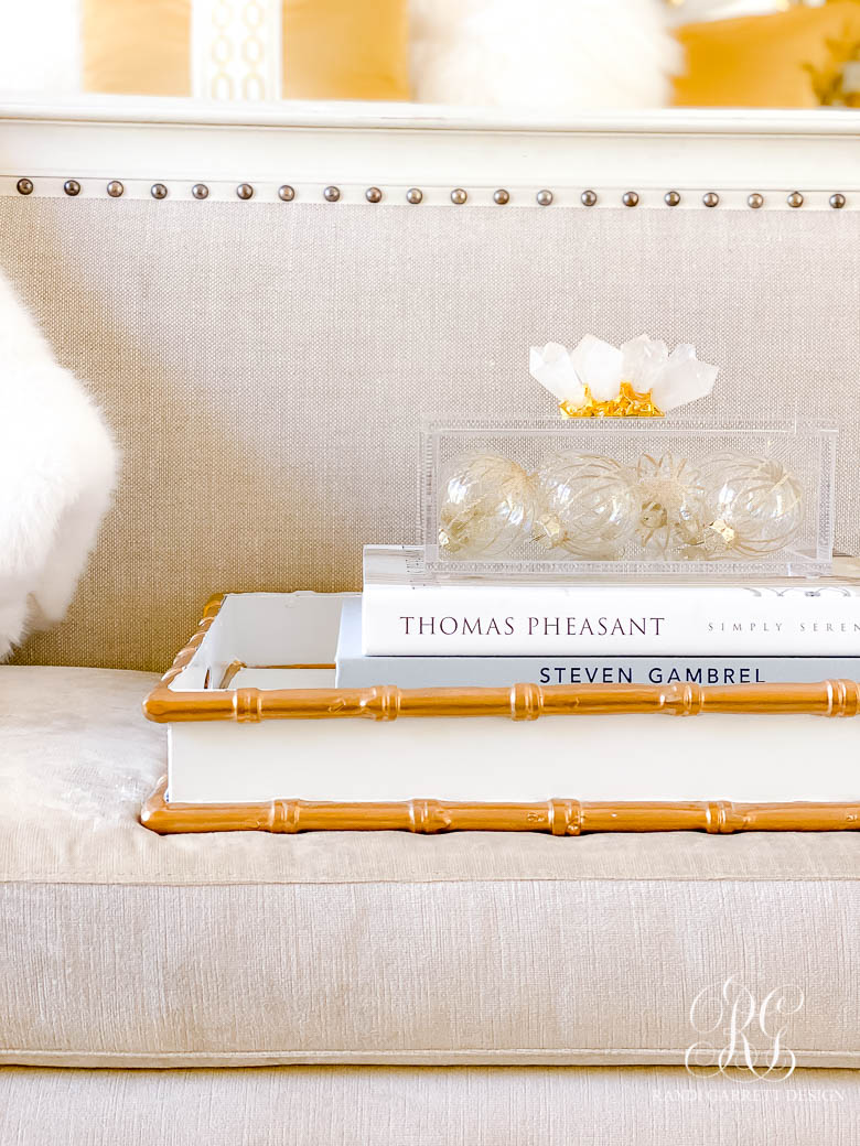 White + Gold Glam Christmas Bedroom